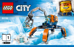 Bruksanvisning Lego set 60192 City Arktisk forskerrobot