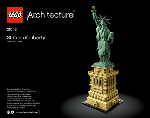 Manual Lego set 21042 Architecture Statue of liberty