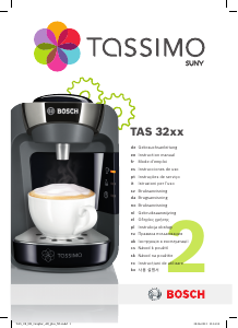 사용 설명서 보쉬 TAS3202 Tassimo 커피 머신