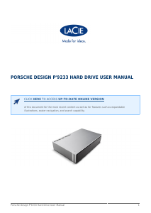 Manual LaCie P'9233 Porsche Design Hard Disk Drive