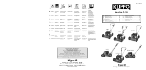 Manual de uso Klippo Comet Cortacésped