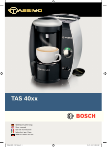 Mode d’emploi Bosch TAS4011 Tassimo Cafetière