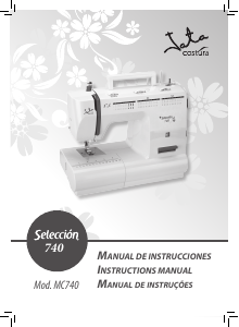 Manual Jata MC740 Seleccion Sewing Machine