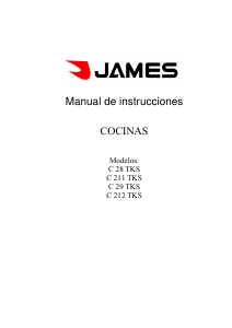 Manual de uso James C 29 TKS Cocina