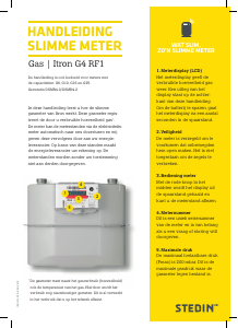 Handleiding Itron G4 RF1 (Stedin) Gasmeter