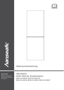 Bedienungsanleitung Hanseatic BCD-210 SZS P Kühl-gefrierkombination