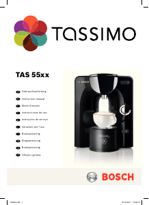 Manual de uso Bosch TAS5541 Tassimo Máquina de café