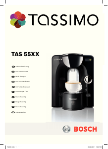 Bedienungsanleitung Bosch TAS5544 Tassimo Kaffeemaschine