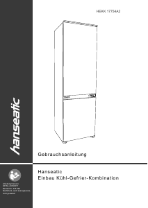 Bedienungsanleitung Hanseatic HEKK 17754A2 Kühl-gefrierkombination