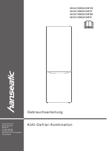 Bedienungsanleitung Hanseatic HKGK 18860 A3NFSS Kühl-gefrierkombination