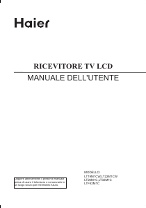 Manuale Haier LT19M1CW LCD televisore