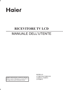 Manuale Haier LT22M1CW LCD televisore