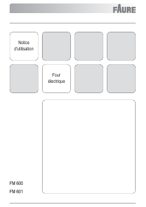 Mode d’emploi Faure FM600N/1 Four