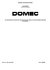 Manual de uso Domec KD14BN Calentador de agua
