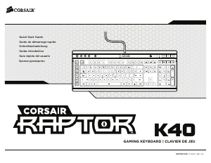 Handleiding Corsair K40 Toetsenbord