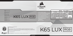 Manual de uso Corsair K65 LUX RGB Teclado