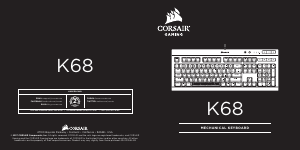 Bedienungsanleitung Corsair K68 Tastatur