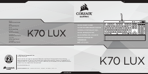 Manual de uso Corsair K70 LUX Teclado