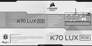 Mode d’emploi Corsair K70 LUX RGB Clavier