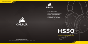 Mode d’emploi Corsair HS50 Headset