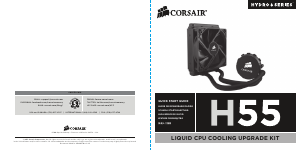 Manual de uso Corsair Hydro Series H55 Enfriador de CPU