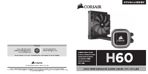 Manual de uso Corsair Hydro Series H60 (2018) Enfriador de CPU
