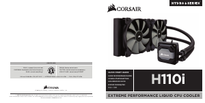 Manual de uso Corsair Hydro Series H110i Enfriador de CPU