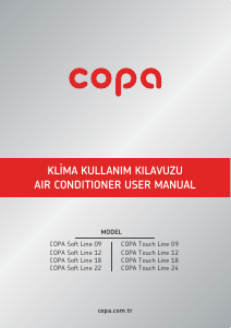 Kullanım kılavuzu Copa Touch Line 24 Klima