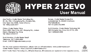 Εγχειρίδιο Cooler Master Hyper Ψύκτης CPU