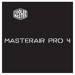 Kasutusjuhend Cooler Master MasterAir Pro 4 CPU-jahuti