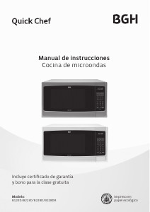 Manual de uso BGH B223D Quick Chef Microondas