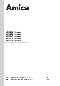 Bruksanvisning Amica VM 1055 Surazo Dammsugare