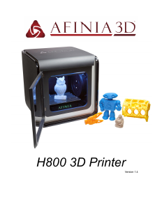 Manual Afinia H800 3D Printer