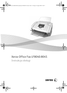 Instrukcja Xerox LF8040 Faks