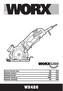 toren zin Mevrouw Handleiding Worx WX426 Cirkelzaag