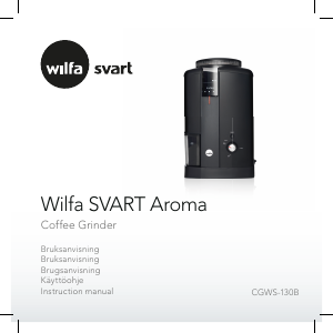 Manual Wilfa CGWS-130B Svart Aroma Coffee Grinder