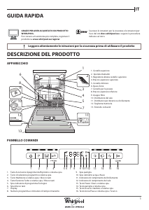 Manuale Whirlpool WFO 3O33 D X Lavastoviglie