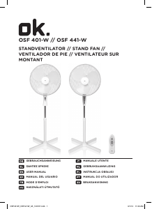 Manual OK OSF 441-W Fan