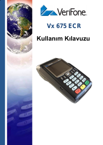 Kullanım kılavuzu VeriFone VX 675 ECR Ödeme cihazı