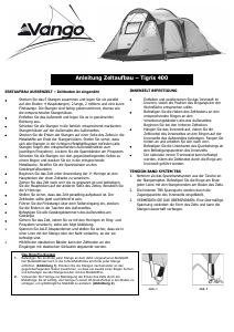 Bedienungsanleitung Vango Tigris 400 Zelt