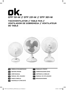 Bedienungsanleitung OK OTF 151-W Ventilator