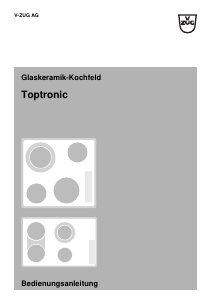 Bedienungsanleitung V-ZUG GK45TEF Toptronic Kochfeld