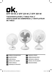 Manual de uso OK OTF 231-W Ventilador