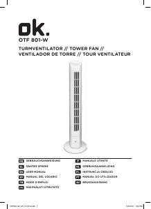Manuale OK OTF 801-W Ventilatore