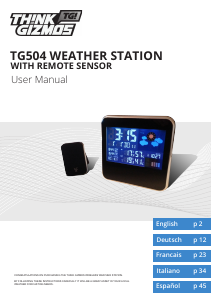 Manual ThinkGizmos TG504 Weather Station