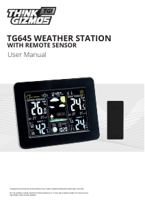 Manual ThinkGizmos TG645 Weather Station