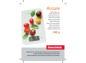 Manual de uso Tescoma 634512 Báscula de cocina