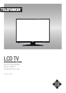 Manuale Telefunken L28H272M4 LED televisore