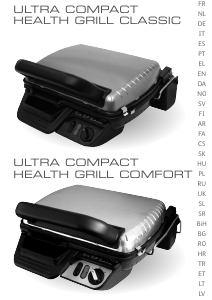 Vadovas Tefal GC307012 Ultra Compact Health Grill Comfort Sąlyčio kepsninė