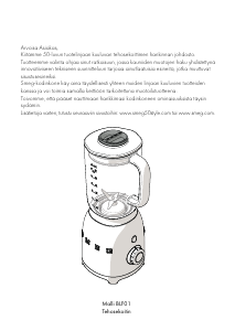 Käyttöohje Smeg BLF01SVEU Tehosekoitin